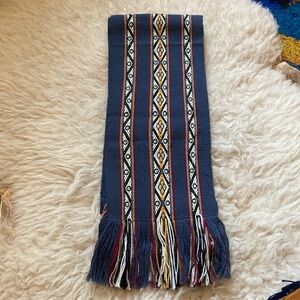 Brand New Peruvian Scarf or Table Runner (Natural Wool + Alpaca)